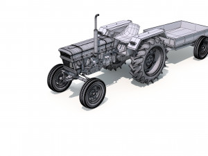Farm Tractor 3D Model