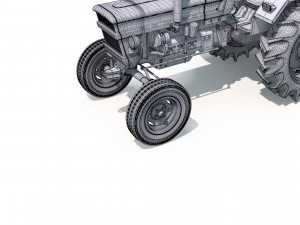 Farm Tractor 3D Model