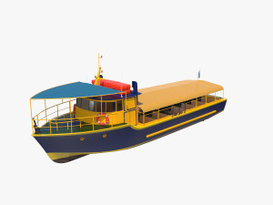Touristic Boat Modelo 3D