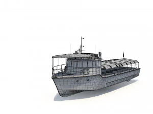 Touristic Boat 3D Model