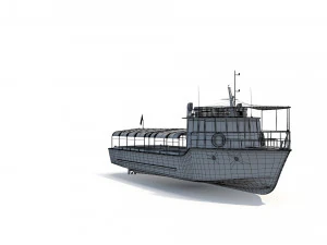 Touristic Boat 3D Model