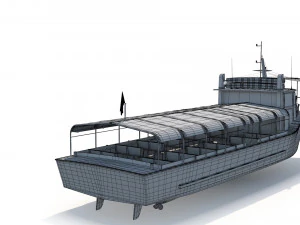 Touristic Boat 3D Model