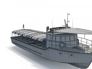 Touristic Boat 3D Model
