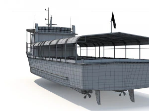 Touristic Boat 3D Model