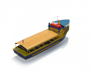 Touristic Boat 3D Model