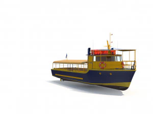 Touristic Boat 3D Model