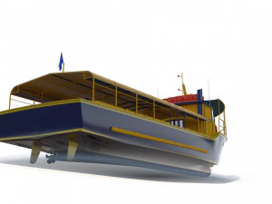 Touristic Boat 3D Model