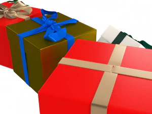 크리스마스 선물 상자 3D 모델