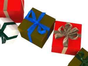 크리스마스 선물 상자 3D 모델