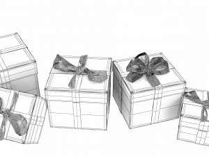 Christmas Gift Boxes 3D 모델