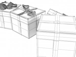 Christmas Gift Boxes 3D 모델