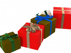 Christmas Gift Boxes 3D 모델