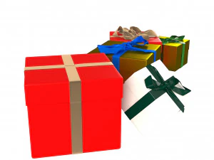 크리스마스 선물 상자 3D 모델