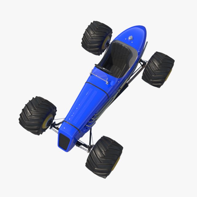 Blue Buggy Modèle 3D .c4d .max .obj .3ds .fbx .stl .blend 