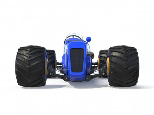 Kereta Biru Model 3D