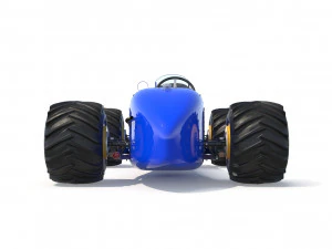 Kereta Biru Model 3D