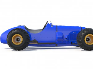 Kereta Biru Model 3D
