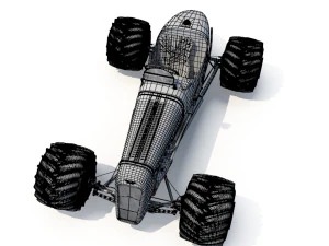 Kereta Biru Model 3D