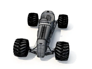 Kereta Biru Model 3D