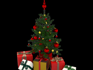 Christmas Tree Set 3D Model