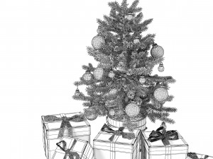 Christmas Tree Set 3D Model