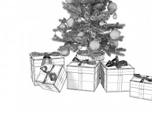 Christmas Tree Set 3D Model