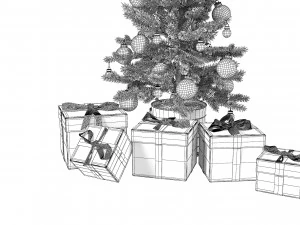 Christmas Tree Set 3D Model