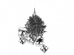 Christmas Tree Set 3D Model