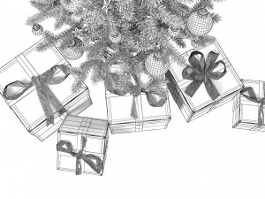 Christmas Tree Set 3D Model