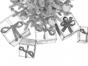 Christmas Tree Set 3D Model