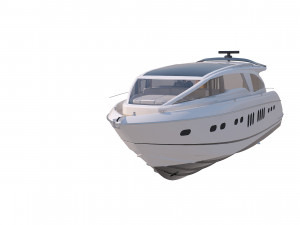 This is a realistic model of the yacht Concept Modèle 3D