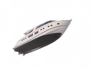 This is a realistic model of the yacht Concept Modèle 3D