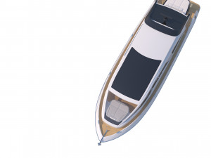 This is a realistic model of the yacht Concept Modèle 3D