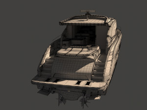 This is a realistic model of the yacht Concept Modèle 3D