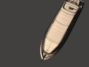 This is a realistic model of the yacht Concept Modèle 3D