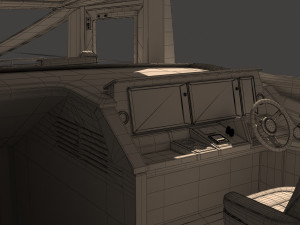 This is a realistic model of the yacht Concept Modèle 3D