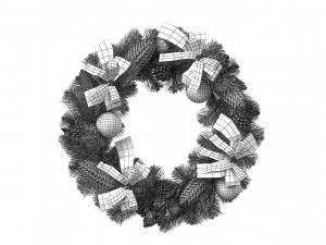 Christmas Wreath 3D Model