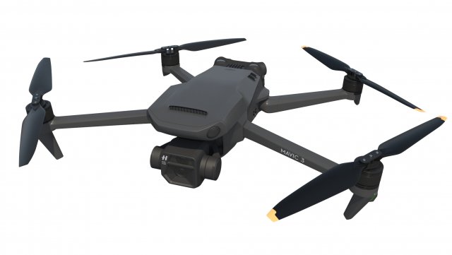 DJI Mavic 3 Drone Model 3D .c4d .max .obj .3ds .fbx .stl .blend 