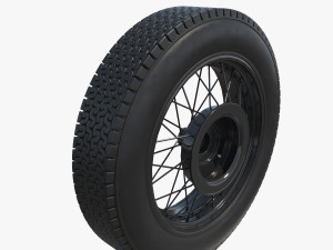 Retro sport car wheel Modelo 3D
