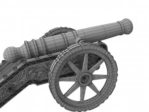तोप 3D मॉडल