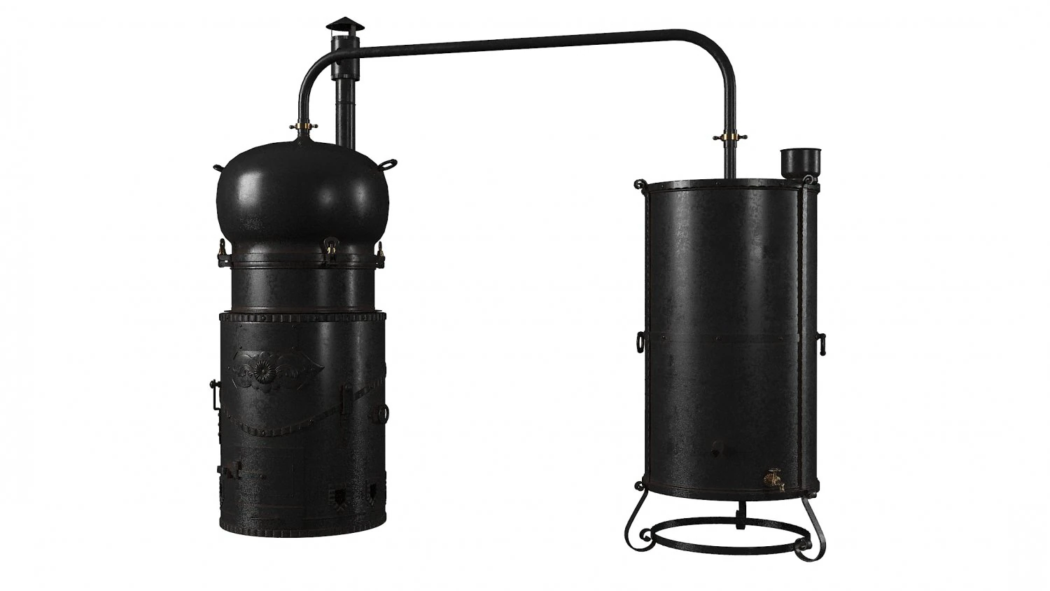 Moonshine apparatus 3D Model .c4d .max .obj .3ds .fbx .stl .blend 