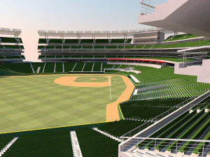 Baseball stadium 3D Model
