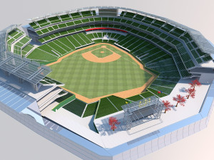 Baseball stadium 3D Model