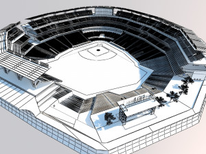 Baseball stadium 3D Model