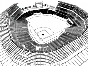 Baseball stadium 3D Model