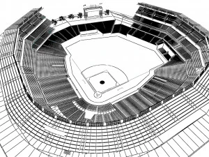 Baseball stadium 3D Model