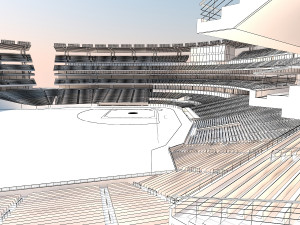 Baseball stadium 3D Model