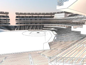 Baseball stadium 3D Model