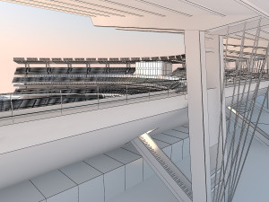 Baseball stadium 3D Model