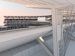 Baseball stadium 3D Model